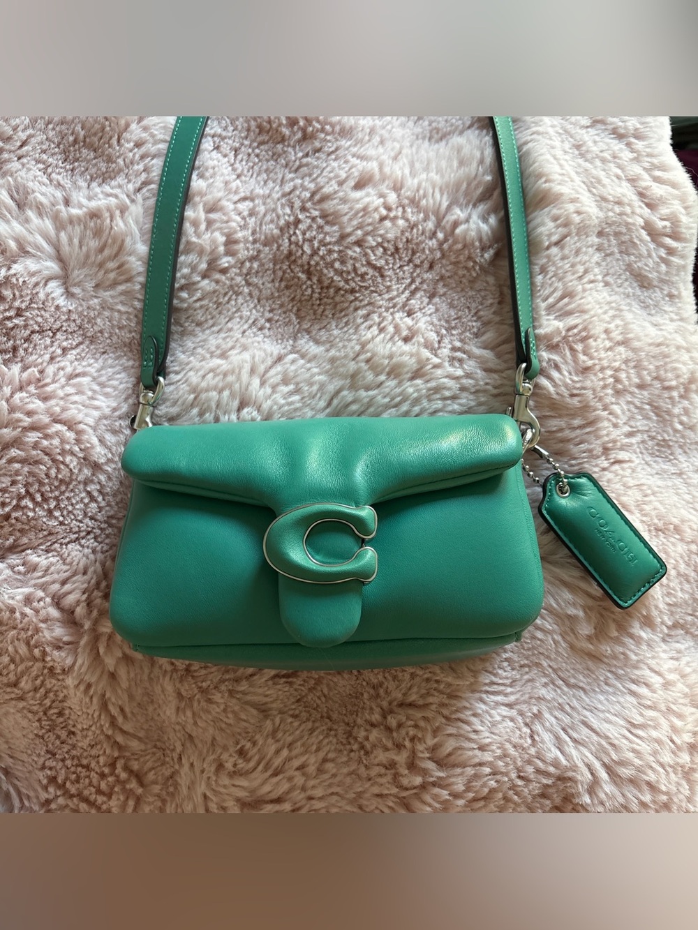 Coach Pillow tabby 18 Teal/Seafoam crossbody bag